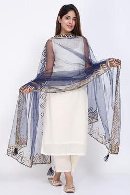 Trendz Hack Net Embellished Women Dupatta
