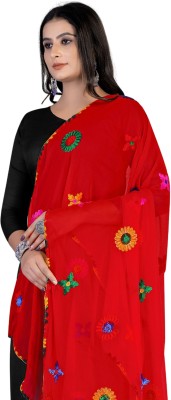 Sekmany Chiffon Embroidered Women Dupatta