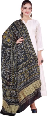 DESI Butik Silk Blend Printed Women Dupatta