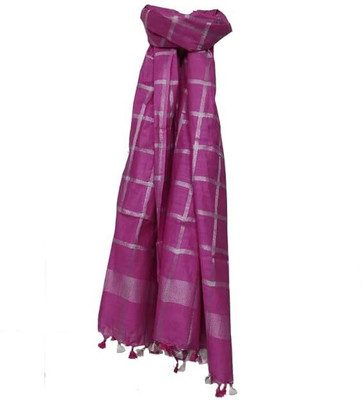 Aamir Fashion Textile Pure Cotton Checkered Women Dupatta