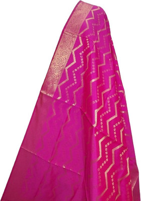 Khadija's Jacquard, Art Silk Geometric Print Women Dupatta
