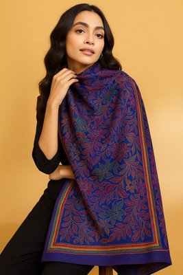 Kanthaloom Pure Silk Floral Print Women Dupatta