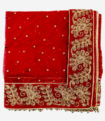 SAHINADUPATTA Net Embellished Women Dupatta