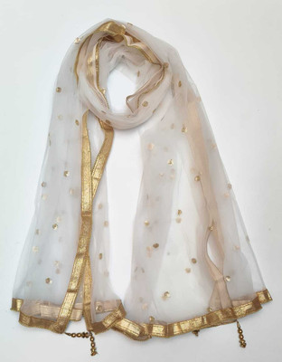 AAYAT FASHION ZONE Net Embroidered Women Dupatta