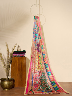 Globus Pure Silk Printed Women Dupatta