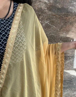 nishtha enterprise Chiffon Solid Women Dupatta