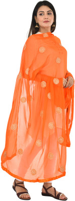 YOUTHQUAKE Chiffon Embroidered Women Dupatta