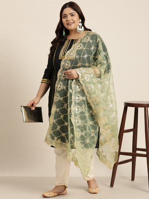 Varanga Silk Blend Printed Women Dupatta