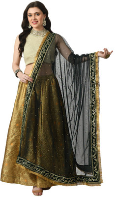 A R SILK DUPATTA HUB Net Embroidered Women Dupatta