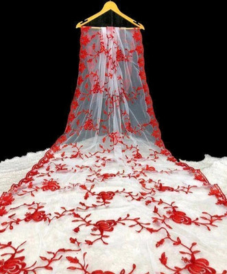 S And H Designer Net Embroidered Women Dupatta