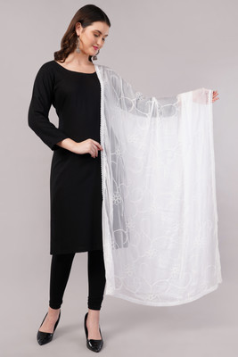Negchaar Chiffon Embroidered Women Dupatta