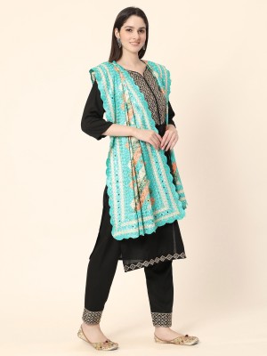 phulkari Chiffon Embroidered Women Dupatta