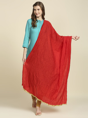 DUPATTA BAZAAR Silk Blend Solid Women Dupatta