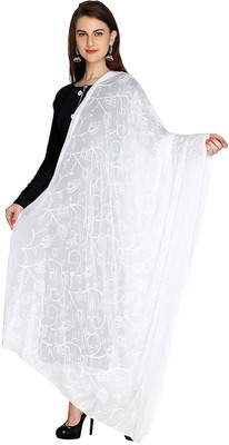 NIHSRUT Chiffon Embroidered Women Dupatta