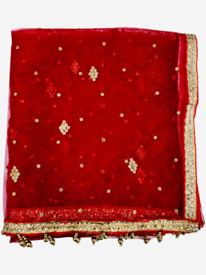 SAHINADUPATTA Net Embellished Women Dupatta