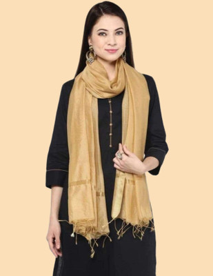 Draxstarr Cotton Silk Solid Women Dupatta