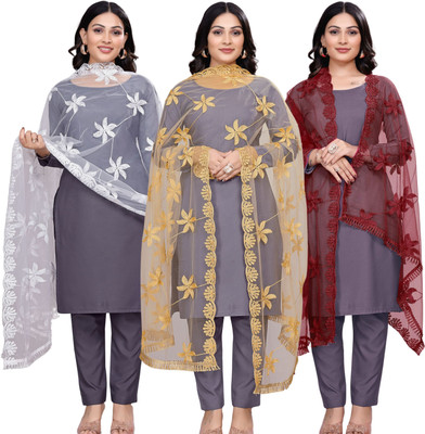 Kemza Net Embroidered Women Dupatta