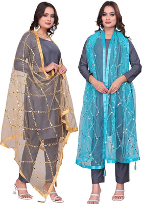 Kemza Net Embroidered Women Dupatta
