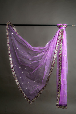 MARUTI KRUPA ENTERPRISE Net Embroidered Women Dupatta