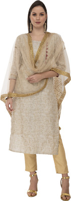 A R SILK Net Embroidered Women Dupatta