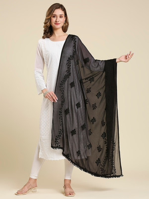 Nakoda Creation Chiffon Embroidered Women Dupatta