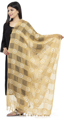 A R SILK Pure Cotton Checkered Women Dupatta