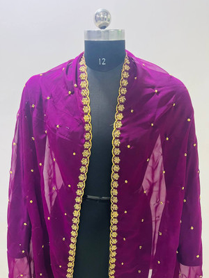 SWASTIIKETHNICS Georgette Embroidered Women Dupatta