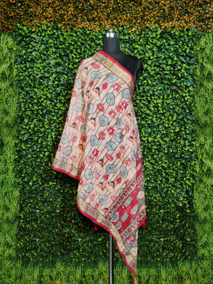 kaizen International Cotton Blend Printed Women Dupatta