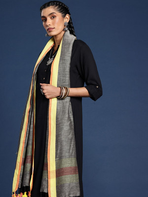 Taavi Cotton Blend Solid Women Dupatta