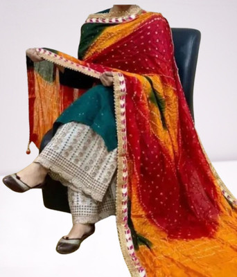 GG TEXTILE Art Silk, Chiffon Printed Women Dupatta