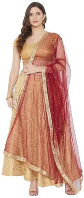 KARTHAV FASHION Net Self Design Women Dupatta