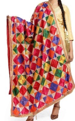 phulkari Khadi Cotton Printed Women Dupatta