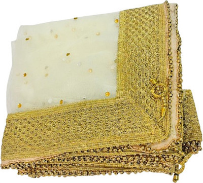 APNA KAPDA BAZAAR Net Embellished Women Dupatta
