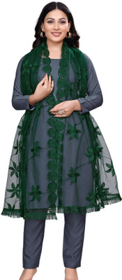 Sekmany Net Embroidered Women Dupatta