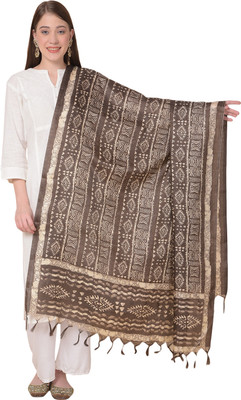 A R SILK DUPATTA HUB Cotton Silk Printed Women Dupatta