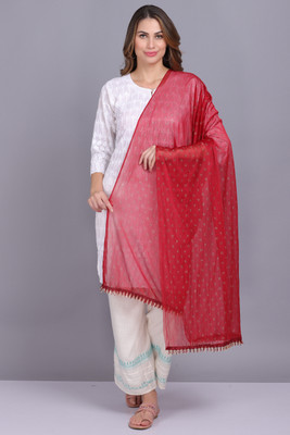 AXOLOTL Net Self Design Women Dupatta