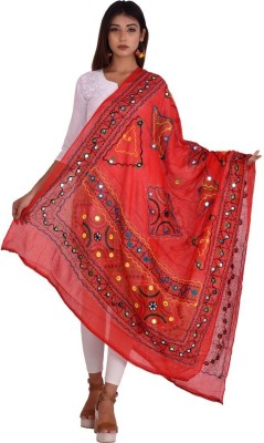 Craft Trade Pure Cotton Embroidered Women Dupatta