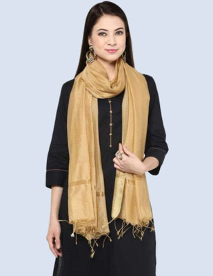 Draxstarr Cotton Silk Solid Women Dupatta