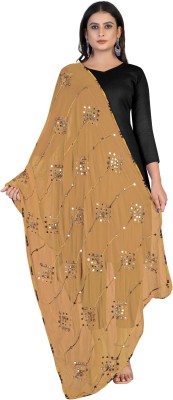 Cloric Fashion Chiffon Embroidered, Embellished Women Dupatta