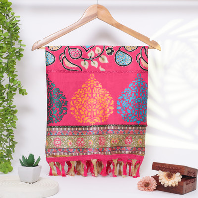 KIONA FAB Cotton Silk Printed Women Dupatta