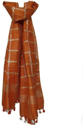 Aamir Fashion Textile Pure Cotton Checkered Women Dupatta