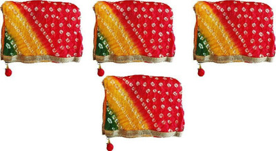 TMT HUB Chiffon Printed, Geometric Print, Self Design Women Dupatta