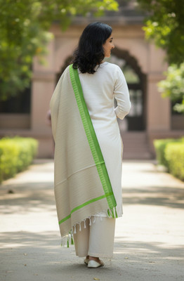 Hut Khadi Cotton Solid Women Dupatta