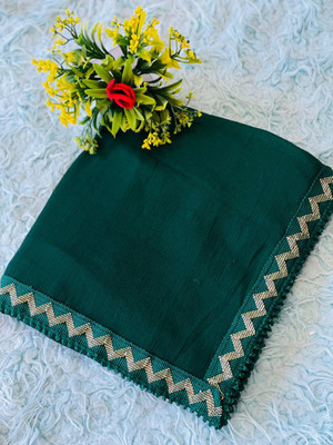 DHRUVISH Chiffon Self Design Women Dupatta