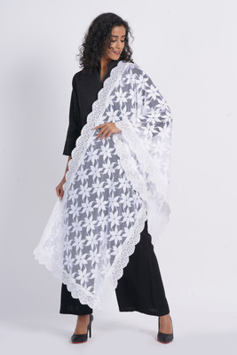 Trendz Hack Net Solid Women Dupatta