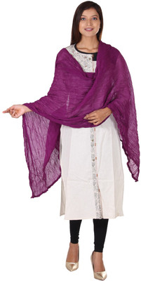 FLEXI LEG Cotton Blend Solid Women Dupatta