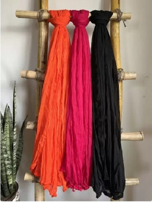 Nakoda Creation Cotton Blend Solid Women Dupatta