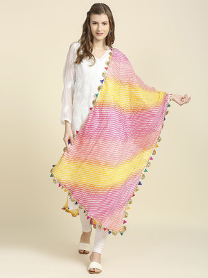 DUPATTA BAZAAR Cotton Blend Striped Women Dupatta