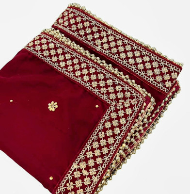 zaie Velvet Embroidered Women Dupatta