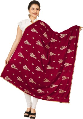 Tutli Putli Velvet Embroidered Women Dupatta